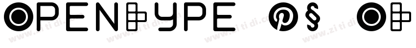 OpenType PS OTF字体转换